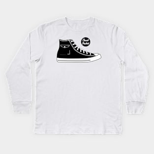 Shoe chuck pocket black Kids Long Sleeve T-Shirt